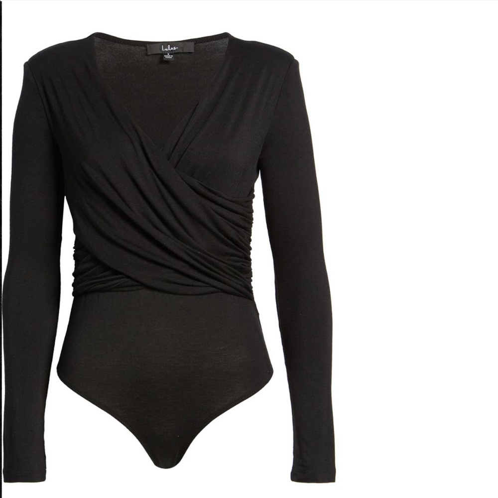 Lulus Fashion Force Long Sleeve Knit Bodysuit XS